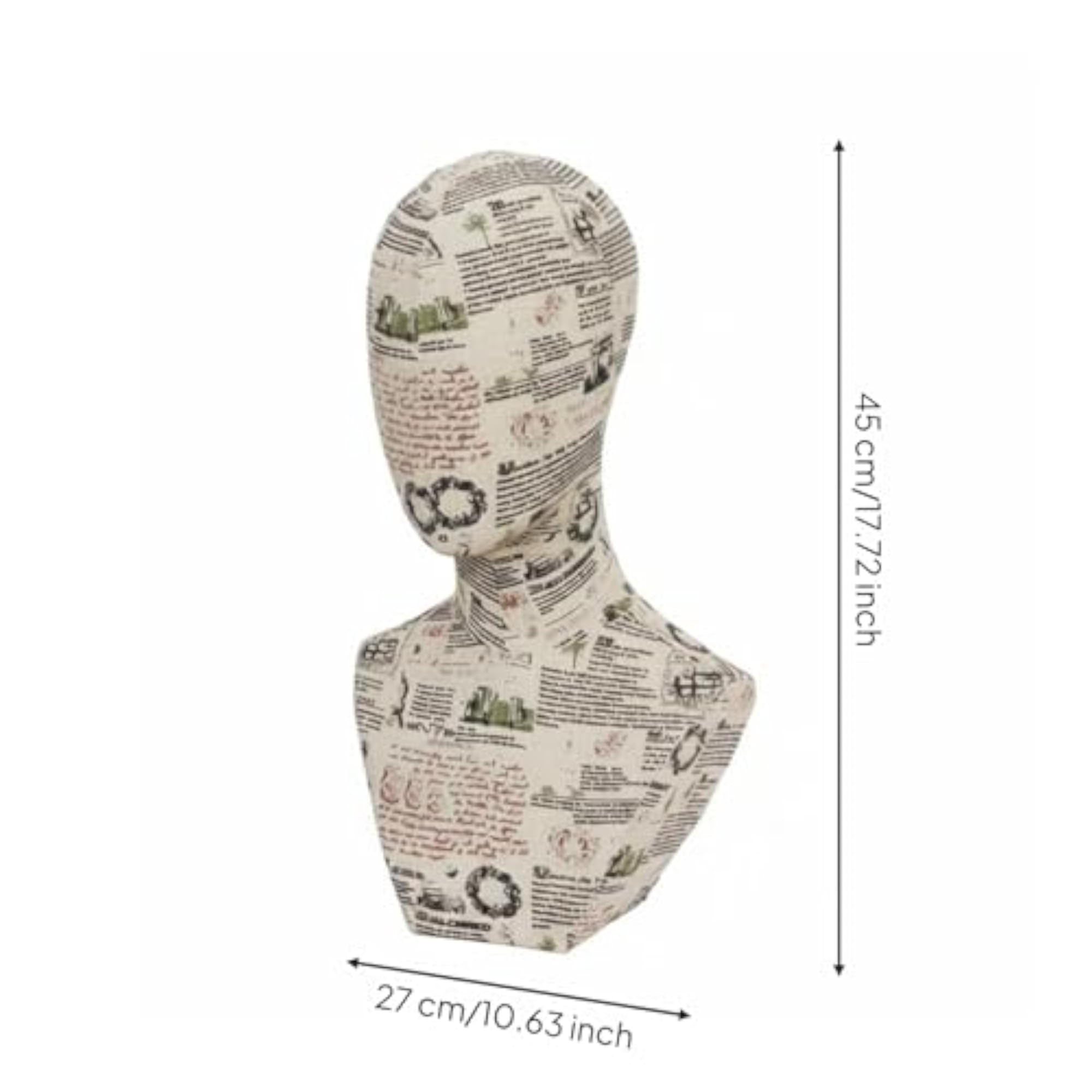 Retail Display Head Simple Design Fashion Head Model